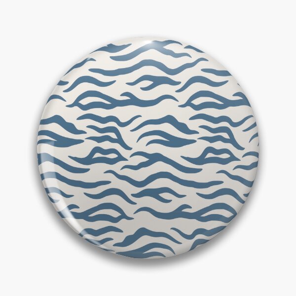 Item preview, Cream and Blue tiger print designed and sold by pattern-archive.