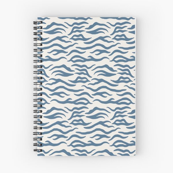 Item preview, Cream and Blue tiger print designed and sold by pattern-archive.