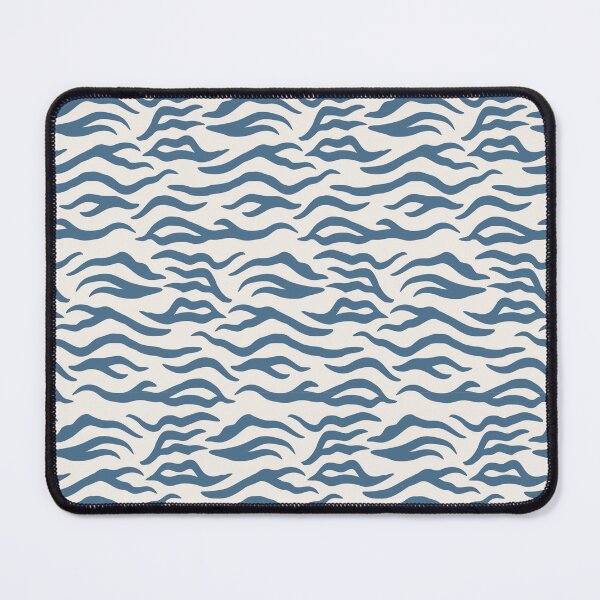 Item preview, Cream and Blue tiger print designed and sold by pattern-archive.