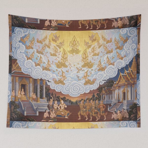Item preview, The Thai Triumph of Saint Ignatius - Traditional Asian Art Reimagined designed and sold by SIAM MERMAID.