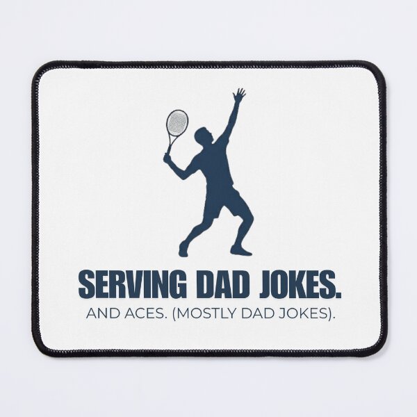 Item preview, Serving Dad Jokes and Aces Funny Tennis designed and sold by RunningWhiskers.
