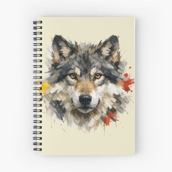 Item preview, Abstract Wolf Portrait – Modern Abstract Wildlife Art designed and sold by ARbyCharlie.