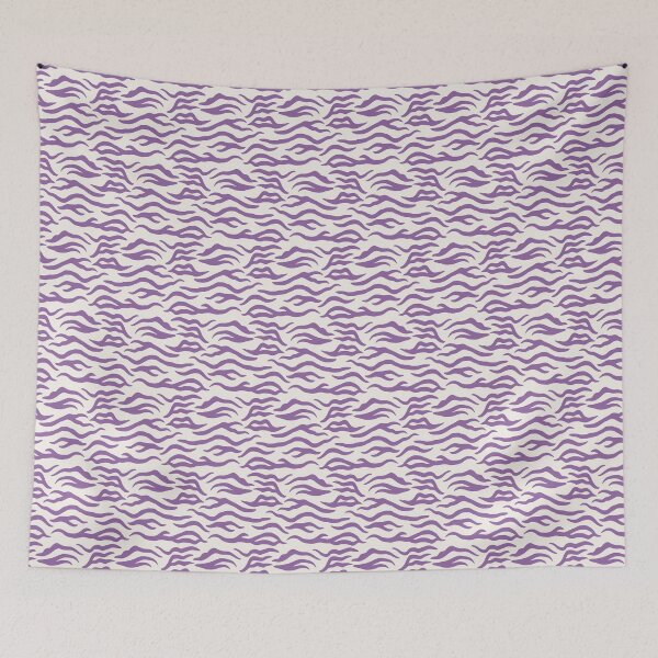 Item preview, Cream and Purple tiger print designed and sold by pattern-archive.