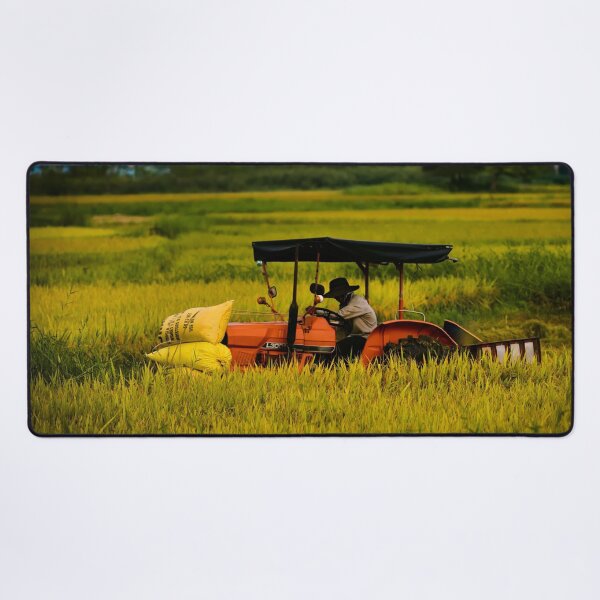 Item preview, Modern agricultural work in the rice paddies designed and sold by franck380.