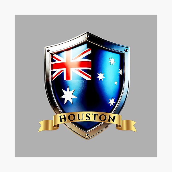 Item preview, Houston Australian Heritage Crest Shield designed and sold by Highlandkings.