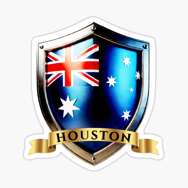 Item preview, Houston Australian Heritage Crest Shield designed and sold by Highlandkings.