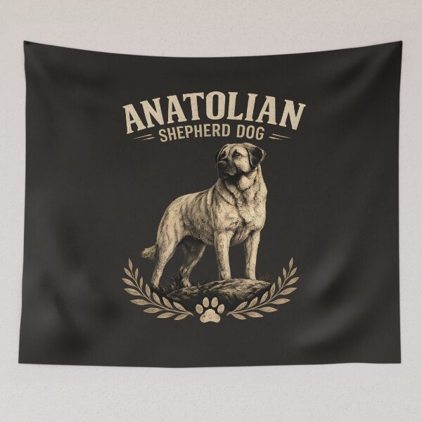Item preview, Anatolian Shepherd Dog Vintage Guardian Illustration designed and sold by blankTeeShirt.