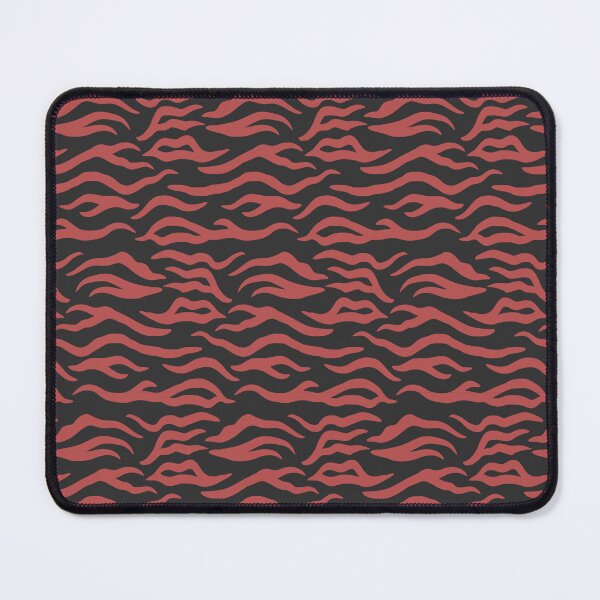 Item preview, Charcoal and Red tiger print designed and sold by pattern-archive.