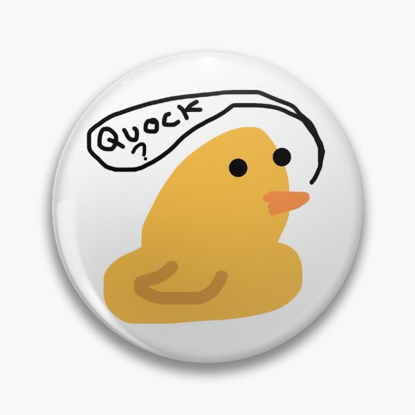 Item preview, Funny duck saying ‘quock?’ Sticker designed and sold by BeesBarn.