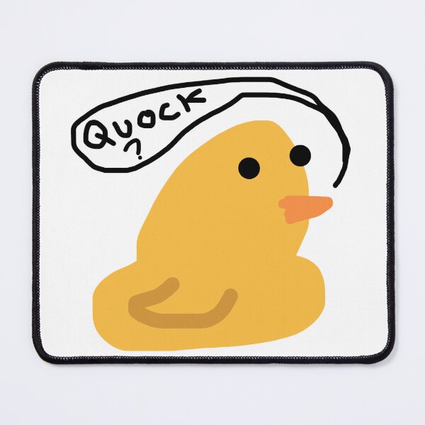 Item preview, Funny duck saying ‘quock?’ Sticker designed and sold by BeesBarn.