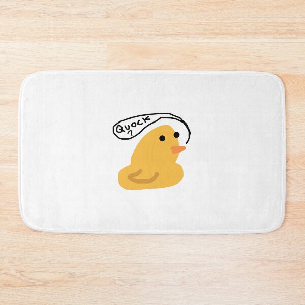 Item preview, Funny duck saying ‘quock?’ Sticker designed and sold by BeesBarn.