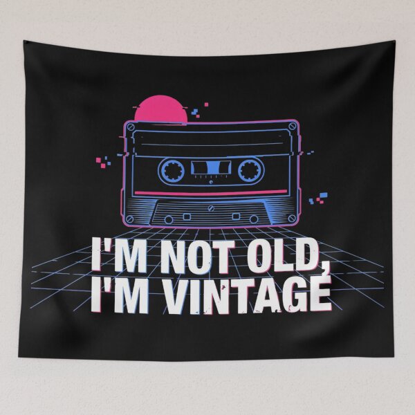 Item preview, Retro Aesthetic Vintage Cassette Tape - I'm Not Old I'm Vintage 90s Style designed and sold by Design_Your_Day.