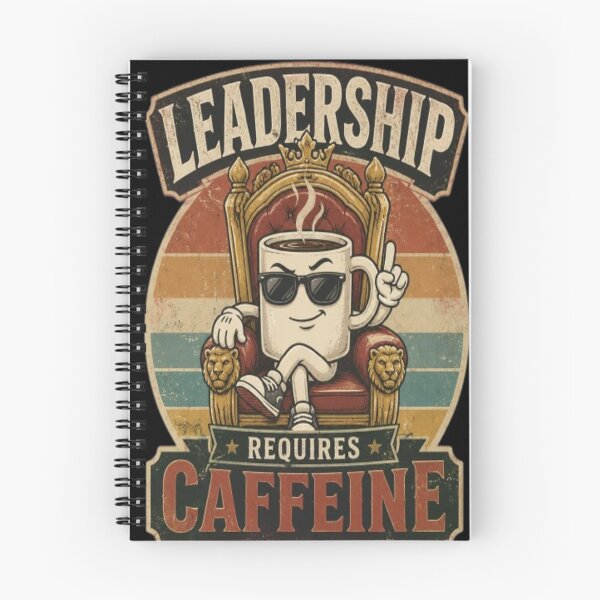 Item preview,  Leadership Requires Caffeine Funny Coffee Mug King Retro Sunset designed and sold by ElkasDesign.