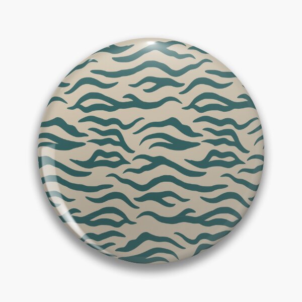 Item preview, Beige and Teal tiger print designed and sold by pattern-archive.