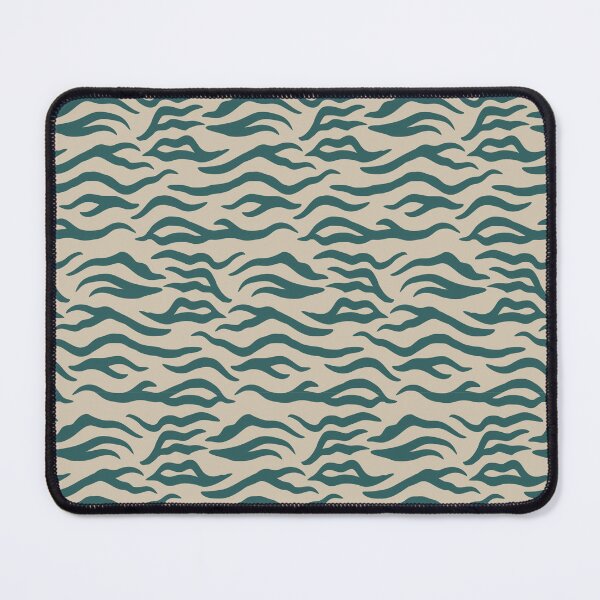 Item preview, Beige and Teal tiger print designed and sold by pattern-archive.