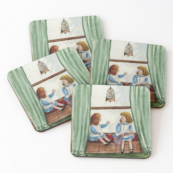 Item preview, Sisters on a window seat in Victorian England   designed and sold by TerryKerrImages.
