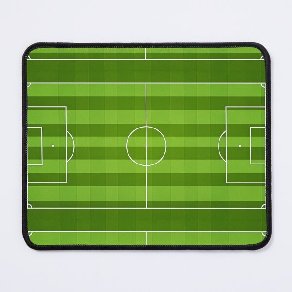 Item preview, Soccer Field Top View — Football Pitch Aerial Green Turf Art Print designed and sold by icemanphotos.