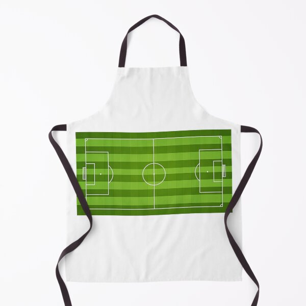 Item preview, Soccer Field Top View — Football Pitch Aerial Green Turf Art Print designed and sold by icemanphotos.