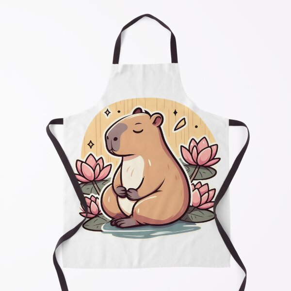 Item preview, Zen Capybara Meditating — Peaceful Capybara Yoga Sticker designed and sold by tommysworks.