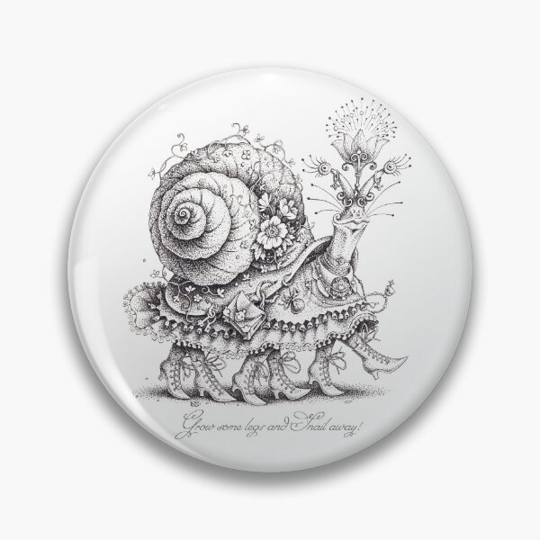 Item preview, Snail Away! "White" designed and sold by DrolmaRinArt.