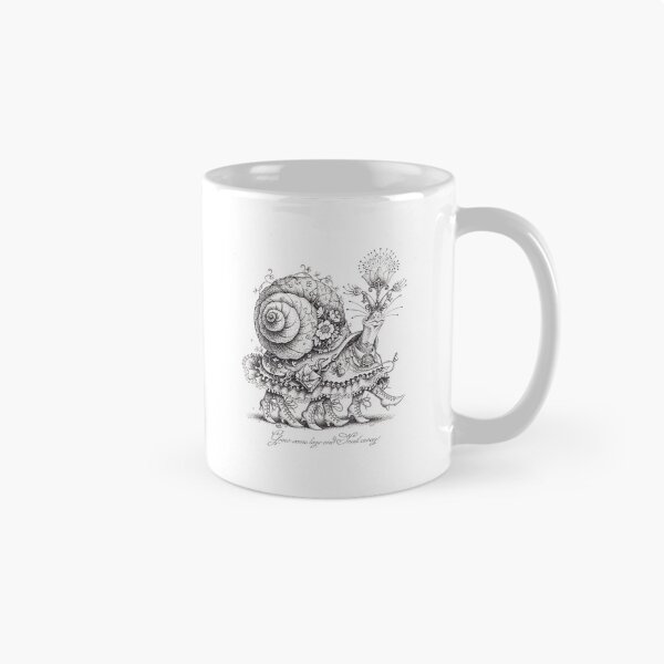 Item preview, Snail Away! "White" designed and sold by DrolmaRinArt.