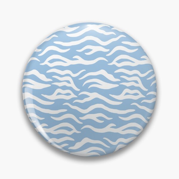 Item preview, Baby Blue and White tiger print designed and sold by pattern-archive.