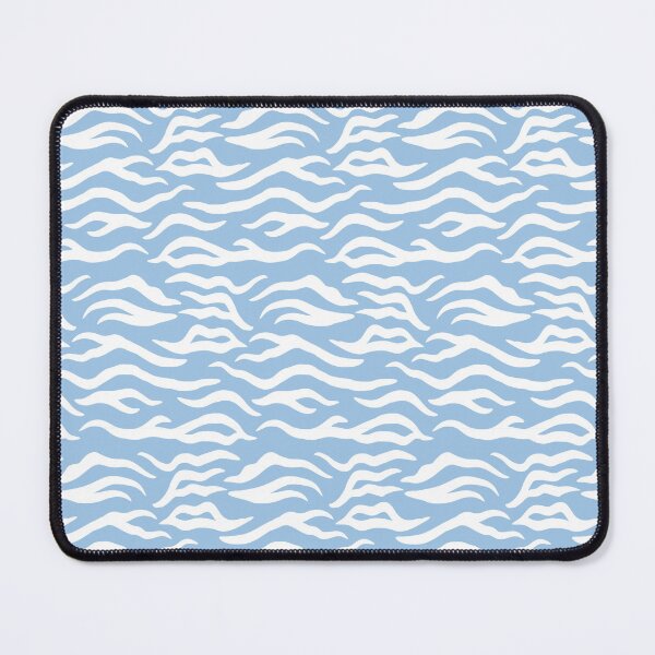 Item preview, Baby Blue and White tiger print designed and sold by pattern-archive.
