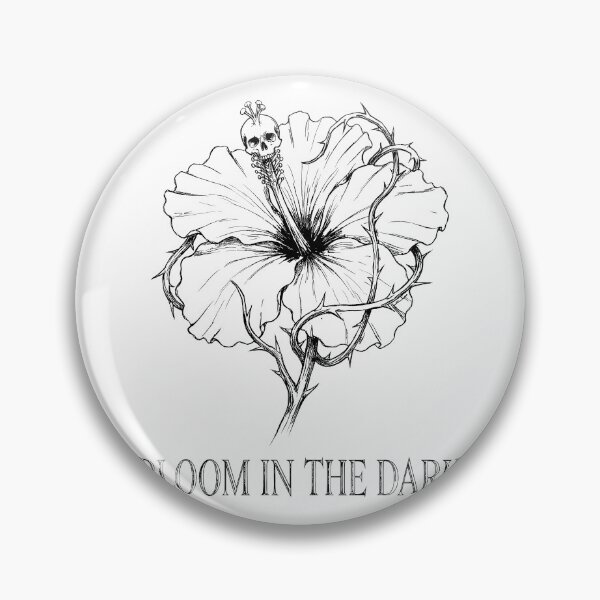 Item preview, Tropical Gothic Hibiscus Skull - Summer Goth designed and sold by bapupa.