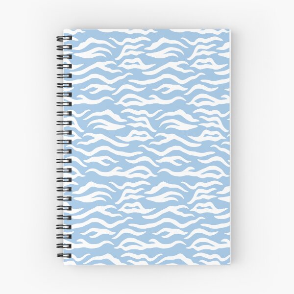 Item preview, Baby Blue and White tiger print designed and sold by pattern-archive.