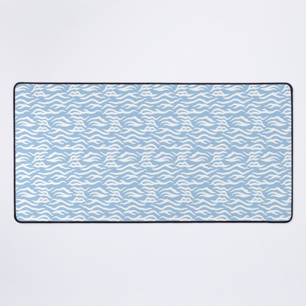 Item preview, Baby Blue and White tiger print designed and sold by pattern-archive.