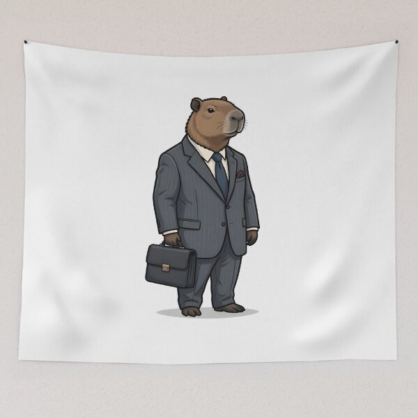 Item preview, Capybara CEO — Boss Capybara in a Suit designed and sold by tommysworks.