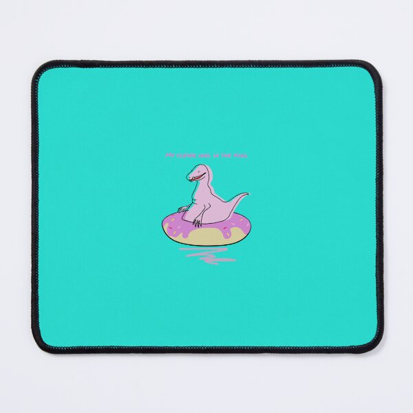 Item preview, Kawaii Pink Rex Dinosaur on Donut Float Cute Pool Party Art designed and sold by JOCSTOCK.