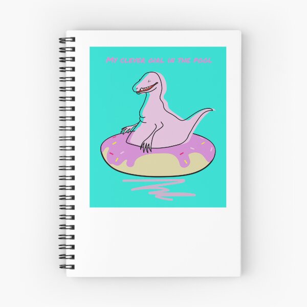 Item preview, Kawaii Pink Rex Dinosaur on Donut Float Cute Pool Party Art designed and sold by JOCSTOCK.