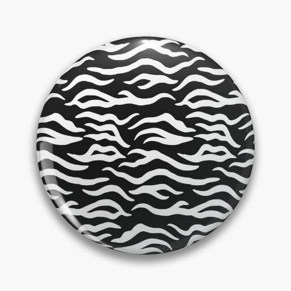 Item preview, Black and White tiger print designed and sold by pattern-archive.