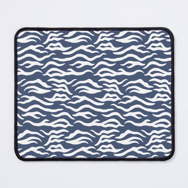 Item preview, Blue and White tiger print designed and sold by pattern-archive.