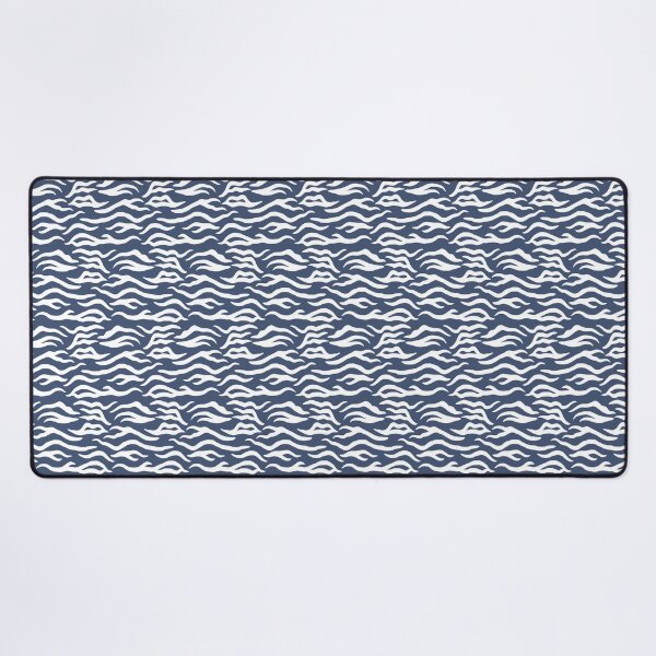 Item preview, Blue and White tiger print designed and sold by pattern-archive.
