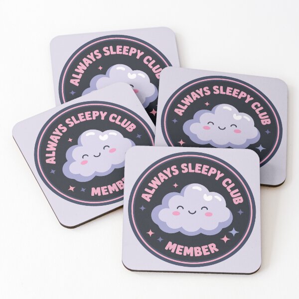 Item preview, Always Sleepy Club Member Cute Kawaii Cloud Sleep Lover designed and sold by BrownHorse90s.