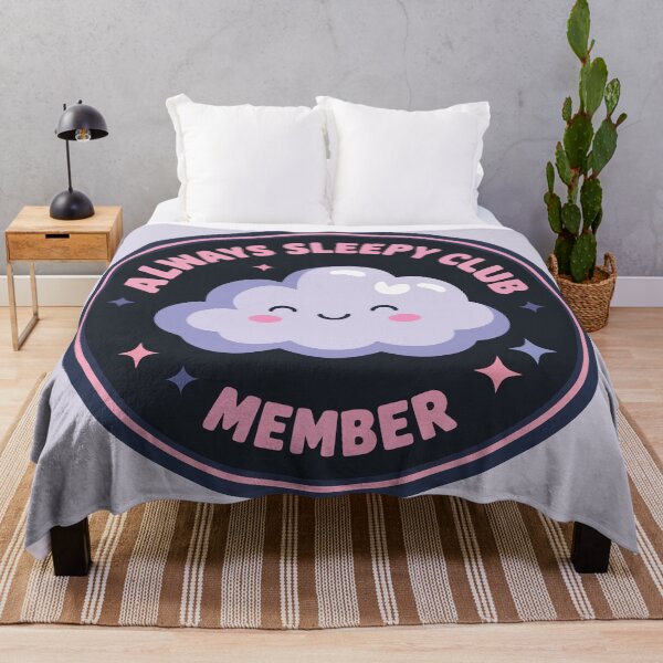 Item preview, Always Sleepy Club Member Cute Kawaii Cloud Sleep Lover designed and sold by BrownHorse90s.