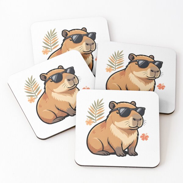 Item preview, Unbothered Capybara — Cool Capybara with Sunglasses designed and sold by tommysworks.