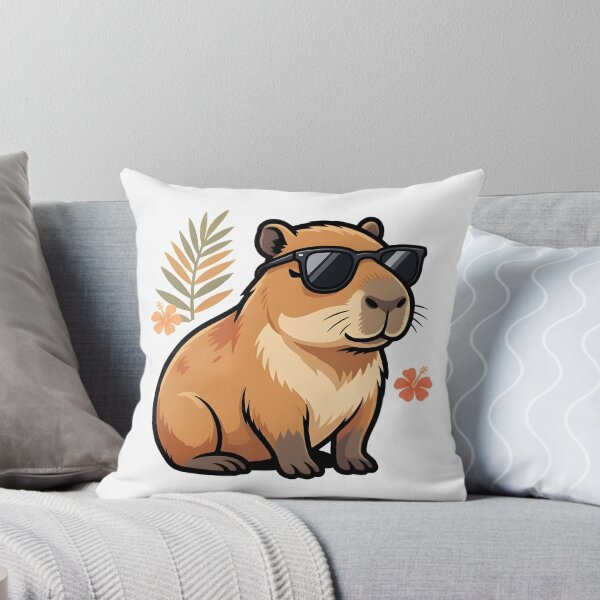 Item preview, Unbothered Capybara — Cool Capybara with Sunglasses designed and sold by tommysworks.