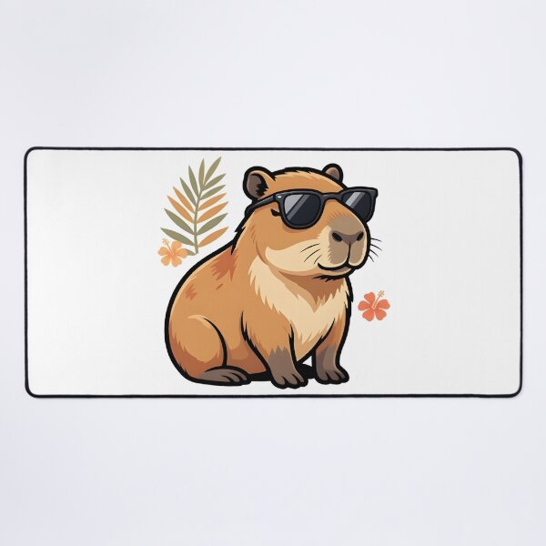 Item preview, Unbothered Capybara — Cool Capybara with Sunglasses designed and sold by tommysworks.