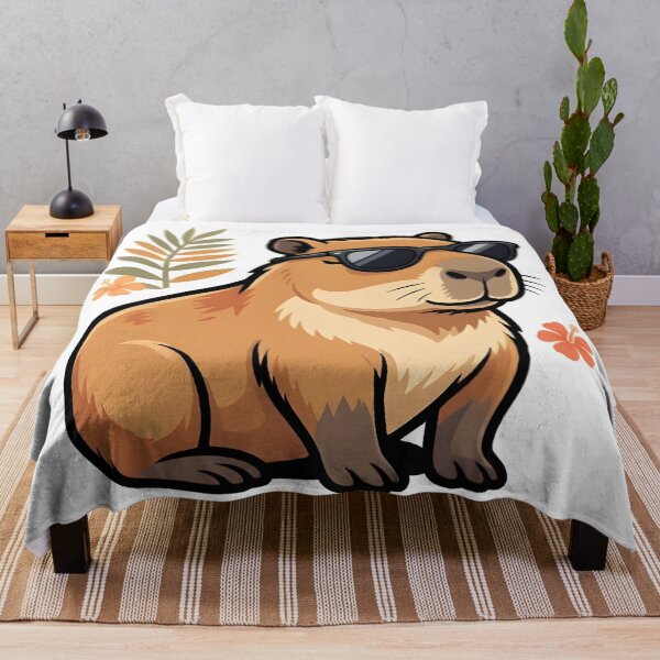 Item preview, Unbothered Capybara — Cool Capybara with Sunglasses designed and sold by tommysworks.