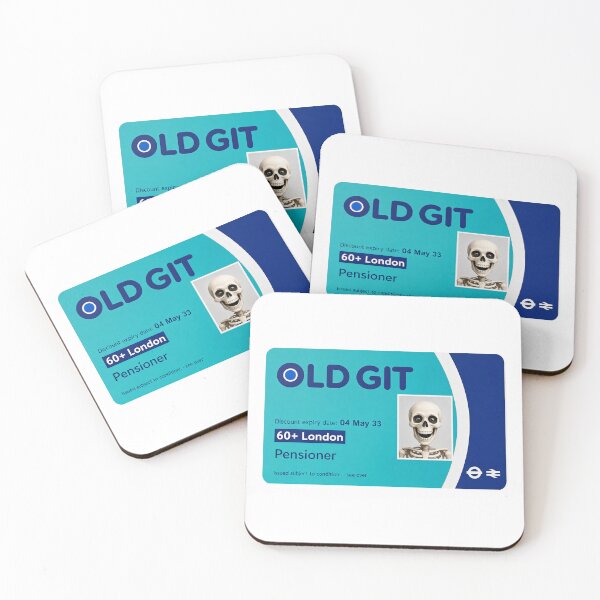 Aperçu de l'œuvre Old Git , travelcard créée et vendue par CornershopTee.