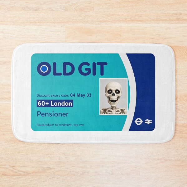 Item preview, Old Git , travelcard designed and sold by CornershopTee.