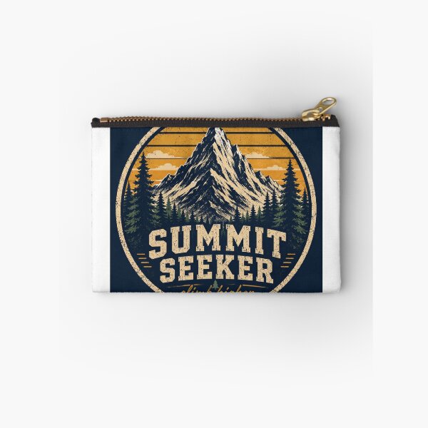 Item preview, Summit Seeker Vintage Mountain Hiking Design designed and sold by InkWanderStudio.
