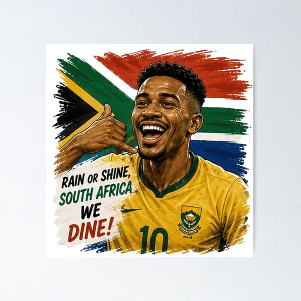 Item preview, South Africa World Cup 2026 Soccer Fan Design designed and sold by Pixanova.