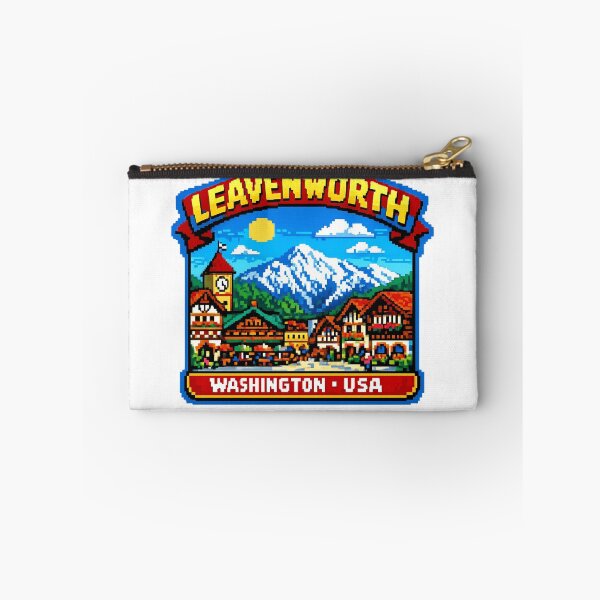 Item preview, Leavenworth Washington Pixel Sticker Souvenir Summer Edition designed and sold by Imaginarium of Chaos falcon88 .