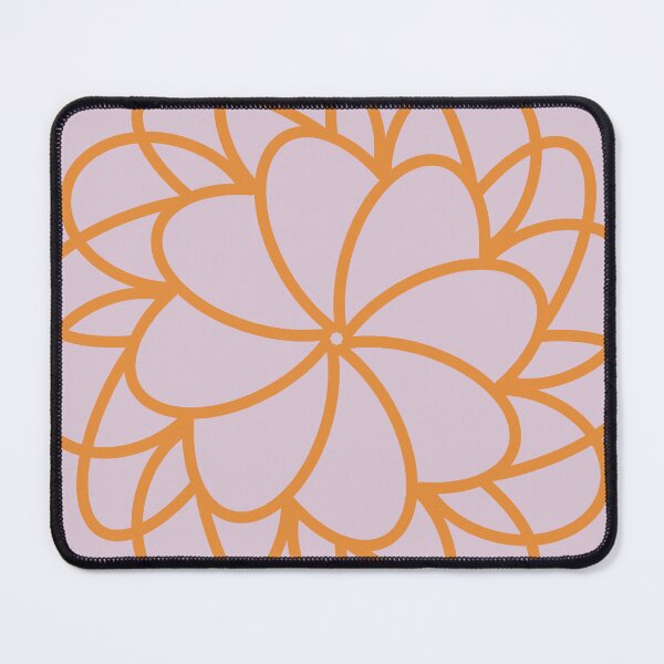 Item preview, Minimalist Orange Mandala Flower Geometric Art designed and sold by Ailiida.