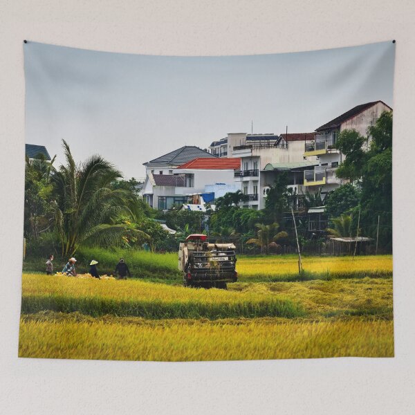 Item preview, Mechanized harvesting in Vietnamese fields designed and sold by franck380.