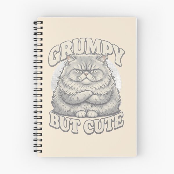 Item preview, Grumpy But Cute Kawaii Cat Sticker – Angry Fluffy Cat Meme T-shirt designed and sold by ZyxDes.